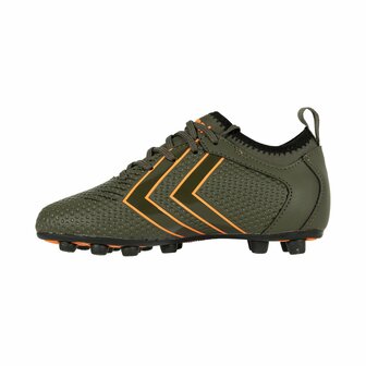 Hummel Zoom JR FG/AG  Army Green/ Neon Orange