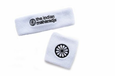 Indian Maharadja Pols Zweetband Wit