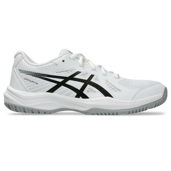 Asics Upcourt 6 Indoorschoenen Kids Wit/Zwart