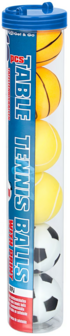 Tafeltennis ballen 6 stuks met basketbal, voetbal en tennisbal