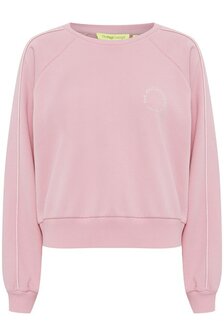 TheJoggConcept SAGE Piping Sweater - Rose