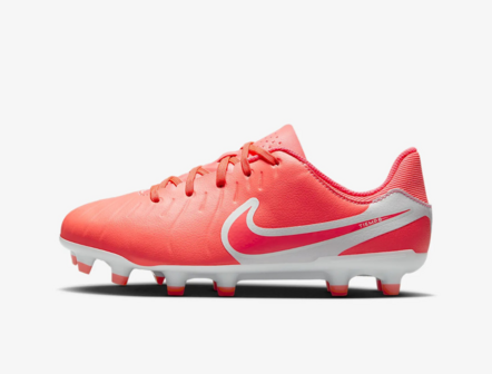 Nike Tiempo Legend Jr 10 Academy jr FG/MG - DV4348-800 - Hot Lava/White