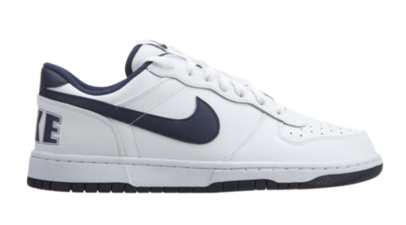 NIKE BIG NIKE LOW - 355152 - White/Midnight Navy