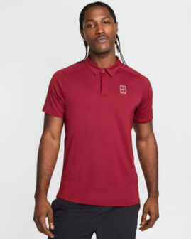 Nike Court Dri-FIT Advantage Men&#039;s Polo - Bordeaux - FZ6907-677