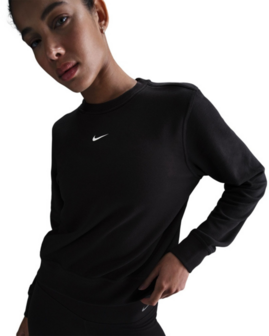 NIKE One Women&#039;s Dri-FIT Mid-RY Sweater - IB1450-010 - Zwart