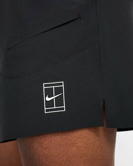 Nike Court Advantage Men&#039;s Dri-Fit Short - FZ6913-010 - Zwart