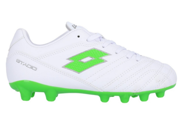 Lotto Stadio 705 FG JR White/Spring Green 