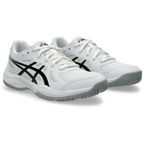 Asics Upcourt 6 Indoorschoenen Kids Wit/Zwart