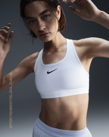 NIKE DRI-FIT SWOOSH WOMEN'S BRA - DX6821-100 - WIT